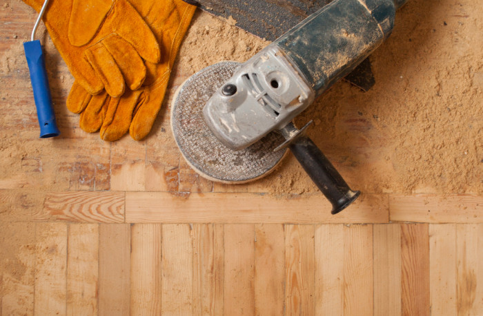 rénovation parquet 95: le ponçage